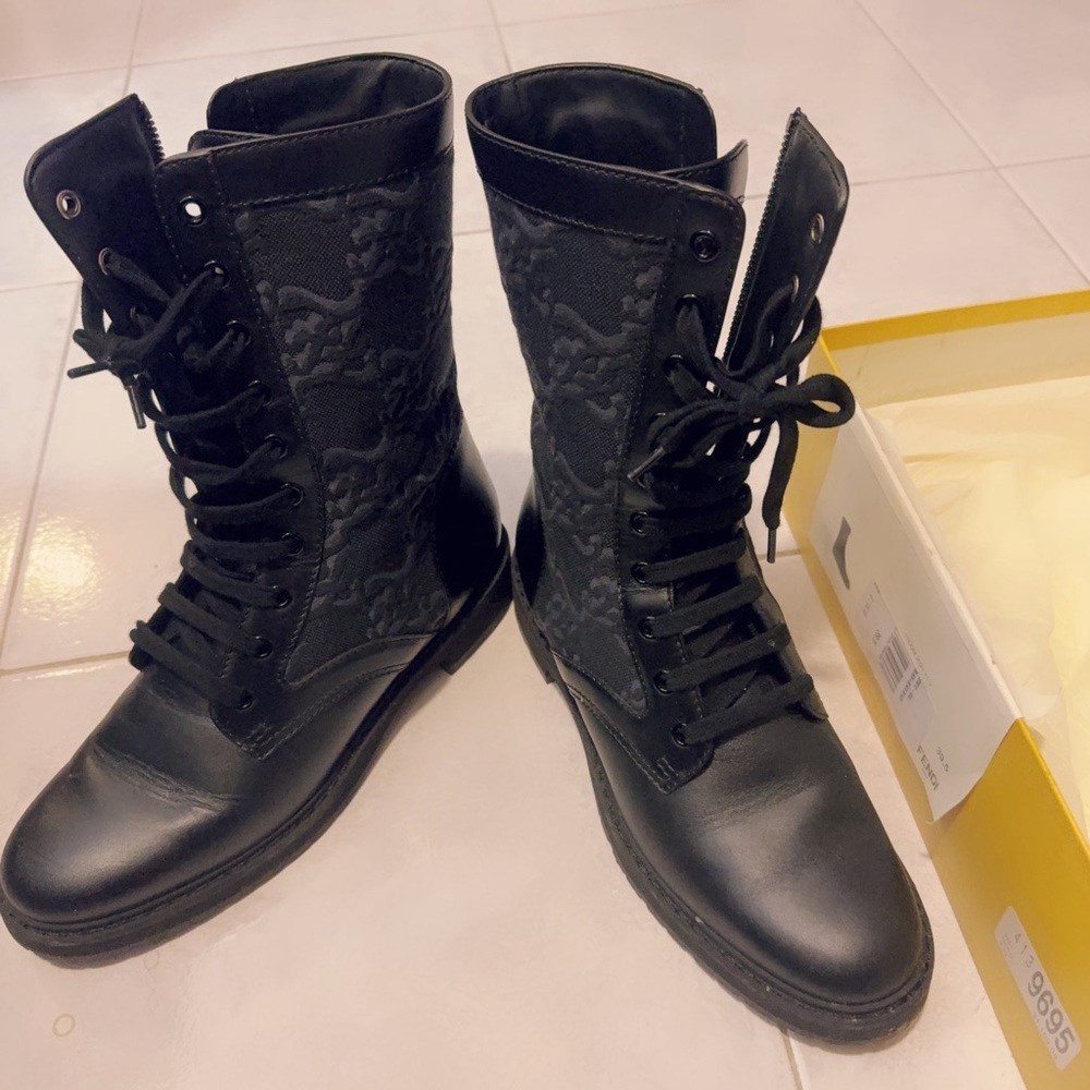 Fendi Combat Boots